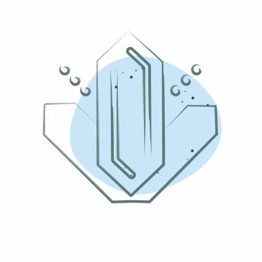 İkon metamfetamin. Bağımlılık Sözlüğü sembolüyle ilgili. Renkli Leke Biçimi. Basit dizayn edilebilir. Basit resimleme