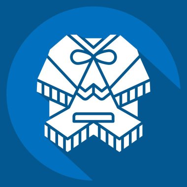 Simge Panço. Arjantin sembolüyle ilgili. Uzun gölge tarzı. Basit dizayn edilebilir. Basit resimleme