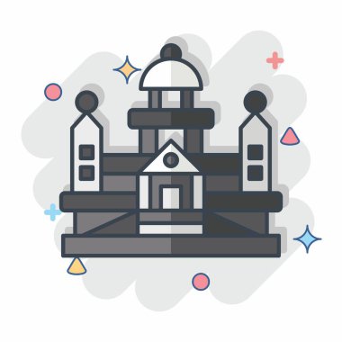 Simge Parlamentosu. Arjantin sembolüyle ilgili. Çizgi roman. Basit dizayn edilebilir. Basit resimleme