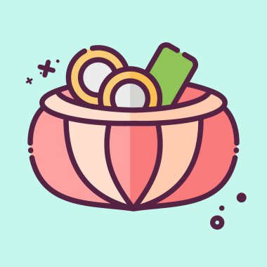 Simge Carbonada. Arjantin sembolüyle ilgili. MBE tarzı. Basit dizayn edilebilir. Basit resimleme