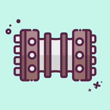 Simge Bandoneon. Arjantin sembolüyle ilgili. MBE tarzı. Basit dizayn edilebilir. Basit resimleme