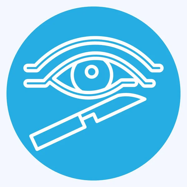Icon Cirurgia Plástica Relacionado Com Símbolo Dicionário Dependência Estilo Olhos — Vetor de Stock
