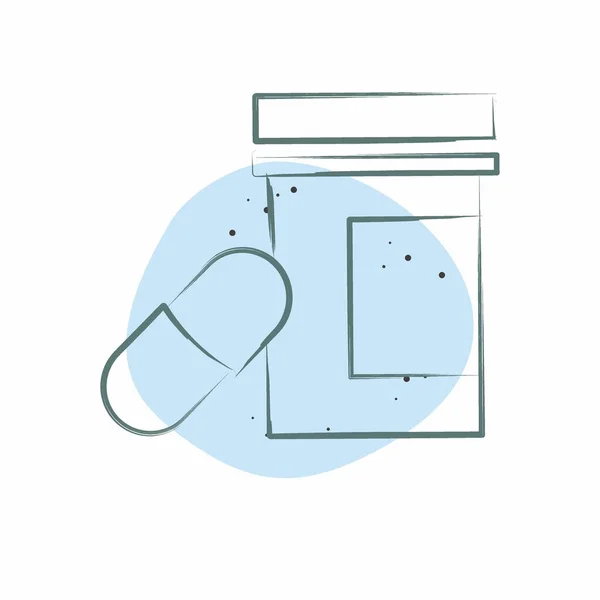 冰毒处方药与上瘾词典符号有关 色斑风格 简单的设计可以编辑 简单的例子 — 图库矢量图片
