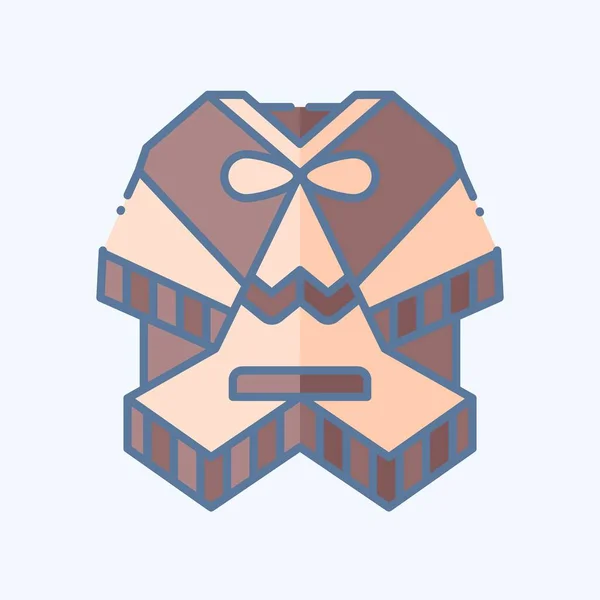 Ikone Poncho Mit Dem Symbol Argentiniens Verwandt Doodle Stil Einfaches — Stockvektor