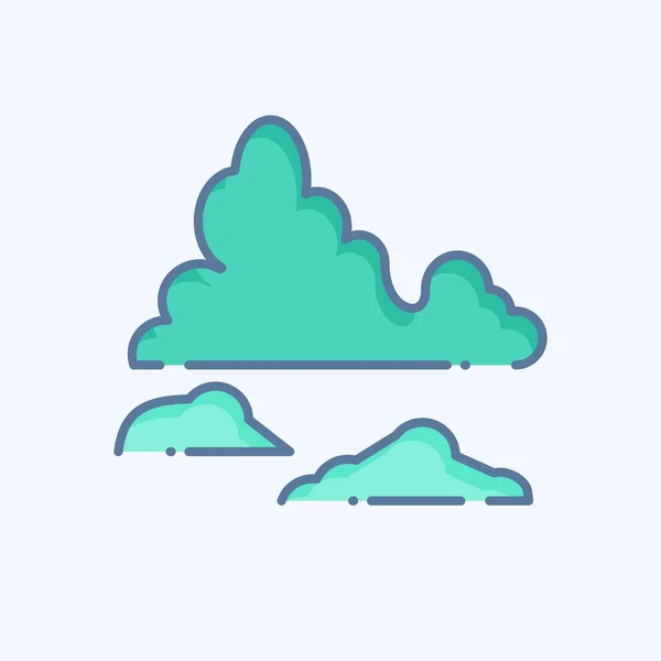 Ikona Ledovec Související Symbolem Argentiny Stylu Čmáranice Jednoduchý Design Upravitelný — Stockový vektor