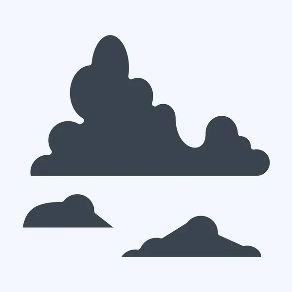 Ikona Ledovec Související Symbolem Argentiny Styl Glyfu Jednoduchý Design Upravitelný — Stockový vektor
