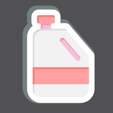 Etiket Antifriz. Yedek Parça sembolüyle ilgili. Basit dizayn edilebilir. Basit resimleme