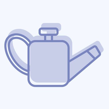 Simge yağı. Yedek Parça sembolüyle ilgili. İki ton stili. Basit dizayn edilebilir. Basit resimleme