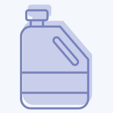 Simge antifrizi. Yedek Parça sembolüyle ilgili. İki ton stili. Basit dizayn edilebilir. Basit resimleme