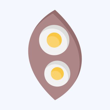 Simge Farları. Yedek Parça sembolüyle ilgili. Düz stil. Basit dizayn edilebilir. Basit resimleme