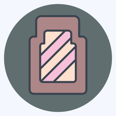 Simge Araba Mat. Yedek Parça sembolüyle ilgili. renk arkadaşı stili. Basit dizayn edilebilir. Basit resimleme