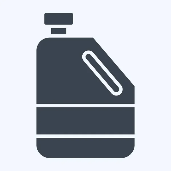 Ikona Antifreeze Související Symbolem Náhradní Díly Styl Glyfu Jednoduchý Design — Stockový vektor