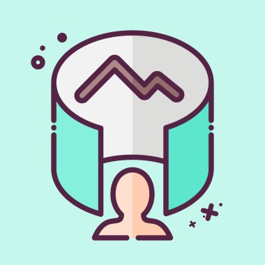 Simge Sanal Turu. Üç boyutlu görselleştirme sembolüyle ilgili. MBE tarzı. Basit dizayn edilebilir. Basit resimleme