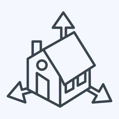 Simge Mimarisi Tasarımı. Üç boyutlu görselleştirme sembolüyle ilgili. Sıra tarzı. Basit dizayn edilebilir. Basit resimleme