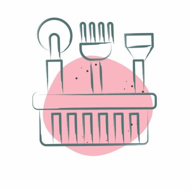 Simge Arıcı Arısı Arısı. Apiary sembolüyle ilgili. Renkli Leke Biçimi. Basit dizayn edilebilir. Basit resimleme