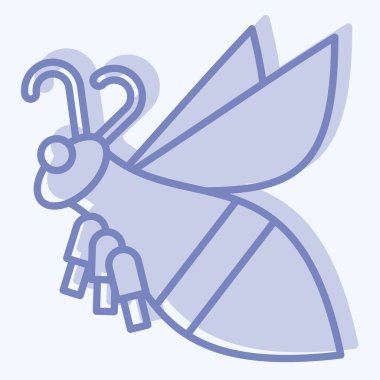 İkon Dağ Arısı. Apiary sembolüyle ilgili. İki ton stili. Basit dizayn edilebilir. Basit resimleme