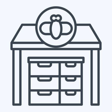 Simge Apiary. Apiary sembolüyle ilgili. Sıra tarzı. Basit dizayn edilebilir. Basit resimleme