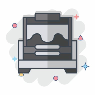 Simge Kuluçkası. Apiary sembolüyle ilgili. Çizgi roman. Basit dizayn edilebilir. Basit resimleme