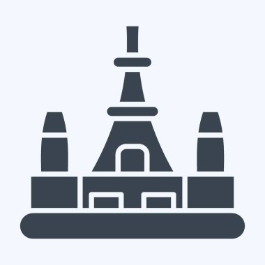 Simge Tokyo. Başkent sembolüyle ilgili. Kabartma tarzı. Basit dizayn edilebilir. Basit resimleme