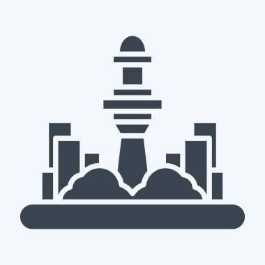 Simge Kuala Lumpur. Başkent sembolüyle ilgili. Kabartma tarzı. Basit dizayn edilebilir. Basit resimleme