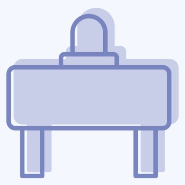 Simge bariyeri. Yol İşareti sembolüyle ilgili. İki ton stili. Basit dizayn edilebilir. Basit resimleme