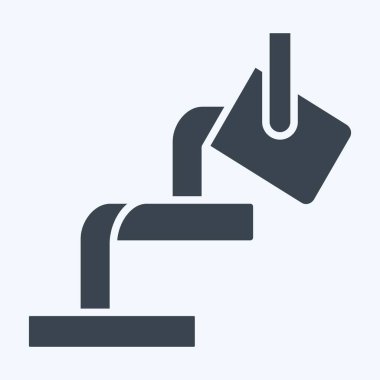 Simge eridi. Madencilik sembolüyle ilgili. Kabartma tarzı. Basit dizayn edilebilir. Basit resimleme