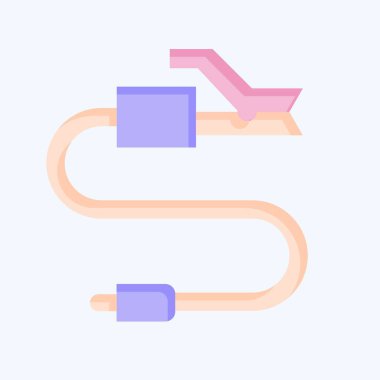 Kaynak Malzemeleri Sembolü ile ilgili Simge Elektro Holder 1. Düz stil. Basit dizayn edilebilir. Basit resimleme