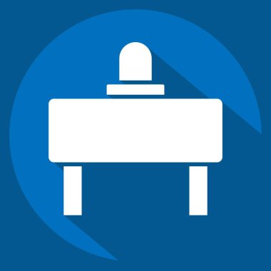 Simge bariyeri. Yol İşareti sembolüyle ilgili. Uzun gölge tarzı. Basit dizayn edilebilir. Basit resimleme