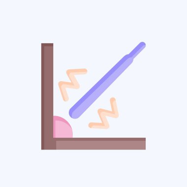 Simge Köşesi Kaynağı. Kaynak aletleri sembolüyle ilgili. Düz stil. Basit dizayn edilebilir. Basit resimleme