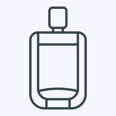 Simge sidiği. Banyo sembolüyle ilgili. Sıra tarzı. Basit dizayn edilebilir. Basit resimleme