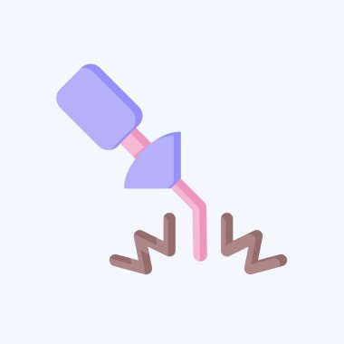 Kaynak Malzemeleri Sembolü ile ilgili Simge 2. Düz stil. Basit dizayn edilebilir. Basit resimleme