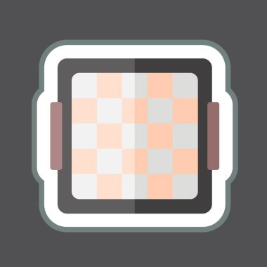 Çıkartmalı Beyzbol Rebound Ağı. Beyzbol sembolüyle ilgili. Basit dizayn edilebilir. Basit resimleme