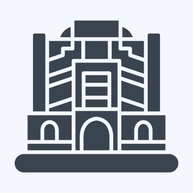 İkon Bağdat. Başkent sembolüyle ilgili. Kabartma tarzı. Basit dizayn edilebilir. Basit resimleme