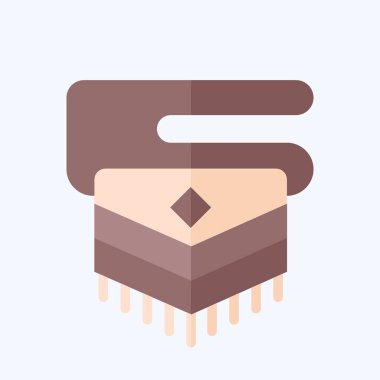 Simge Torbası. Amerikan Yerli Sembolü ile ilgili. Düz stil. Basit dizayn edilebilir. Basit resimleme