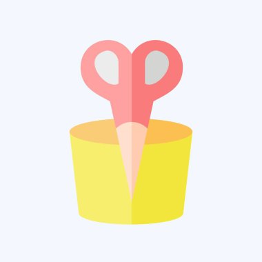 Simge Burun Kılları. Banyo sembolüyle ilgili. Düz stil. Basit dizayn edilebilir. Basit resimleme