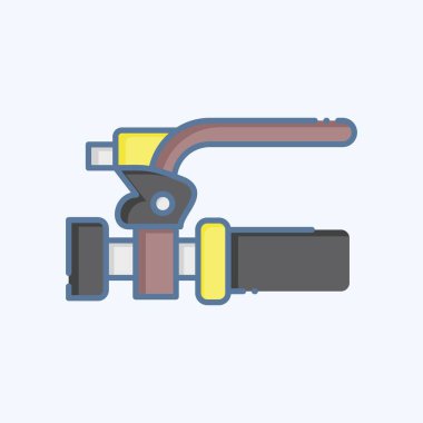 Bisiklet sembolüne bağlı ikon fren. Karalama stili. Basit dizayn edilebilir. Basit resimleme