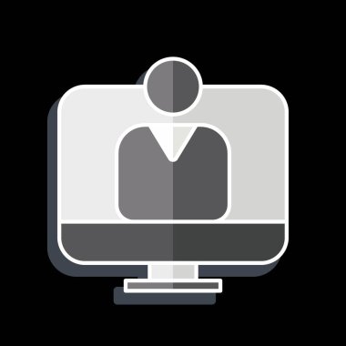 Simge Kullanıcı Kabul Testi. İş Analizi sembolüyle ilgili. Parlak stil basit tasarım düzenlenebilir. Basit resimleme