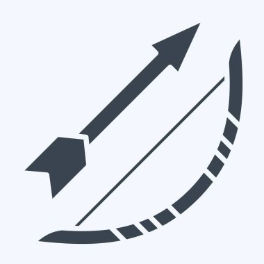 Simge yayı. Amerikan Yerli Sembolü ile ilgili. Kabartma tarzı. Basit dizayn edilebilir. Basit resimleme