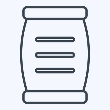 İkon çimento. Bina materyali sembolüyle ilgili. Sıra tarzı. Basit dizayn edilebilir. Basit resimleme