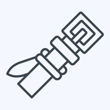 Simgesel Beyzbol Kuşağı. Beyzbol sembolüyle ilgili. Sıra tarzı. Basit dizayn edilebilir. Basit resimleme