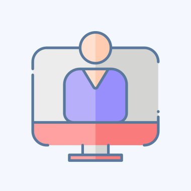 Simge Kullanıcı Kabul Testi. İş Analizi sembolüyle ilgili. Karalama stili basit tasarım düzenlenebilir. Basit resimleme