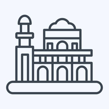 İkon Manila. Başkent sembolüyle ilgili. Sıra tarzı. Basit dizayn edilebilir. Basit resimleme