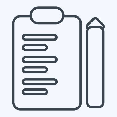 Simge denetimi. İş Analizi sembolüyle ilgili. satır biçimi basit tasarım düzenlenebilir. Basit resimleme