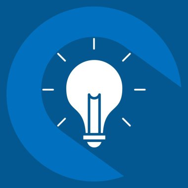 Simge Çözümü. İş Analizi sembolüyle ilgili. Uzun gölge tarzı basit tasarım düzenlenebilir. Basit resimleme