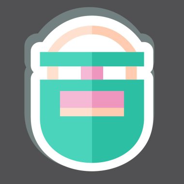 Çıkartma Kaynak maskesi. Kaynak aletleri sembolüyle ilgili. Basit dizayn edilebilir. Basit resimleme