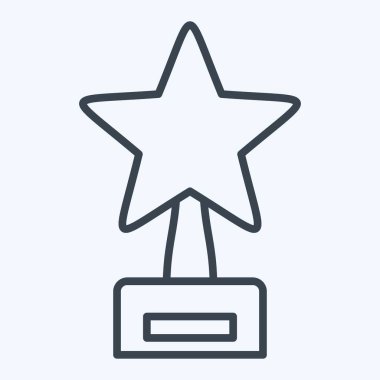 Ödül sembolüyle ilgili Simge 1. Sıra tarzı. Basit dizayn edilebilir. Basit resimleme