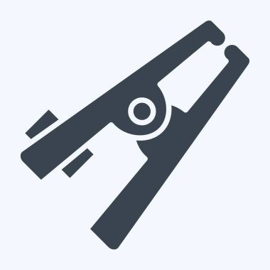 Simge Ağırlığı. Kaynak aletleri sembolüyle ilgili. Kabartma tarzı. Basit dizayn edilebilir. Basit resimleme