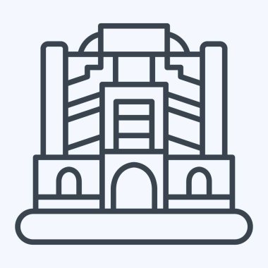 İkon Bağdat. Başkent sembolüyle ilgili. Sıra tarzı. Basit dizayn edilebilir. Basit resimleme