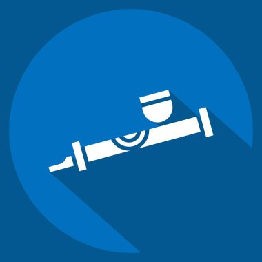 Simge Tütün Kavalı. Yerli halk sembolüyle ilgili. Uzun gölge tarzı. Basit dizayn edilebilir. Basit resimleme