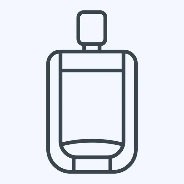 Icono Urinario Relacionado Con Símbolo Del Baño Estilo Línea Diseño — Archivo Imágenes Vectoriales